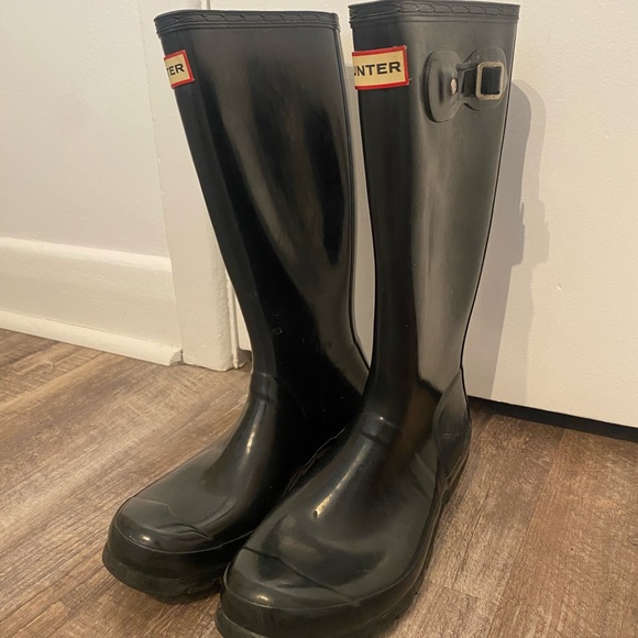 hunter original tall boots size EU 38 black - Picture 5 of 11